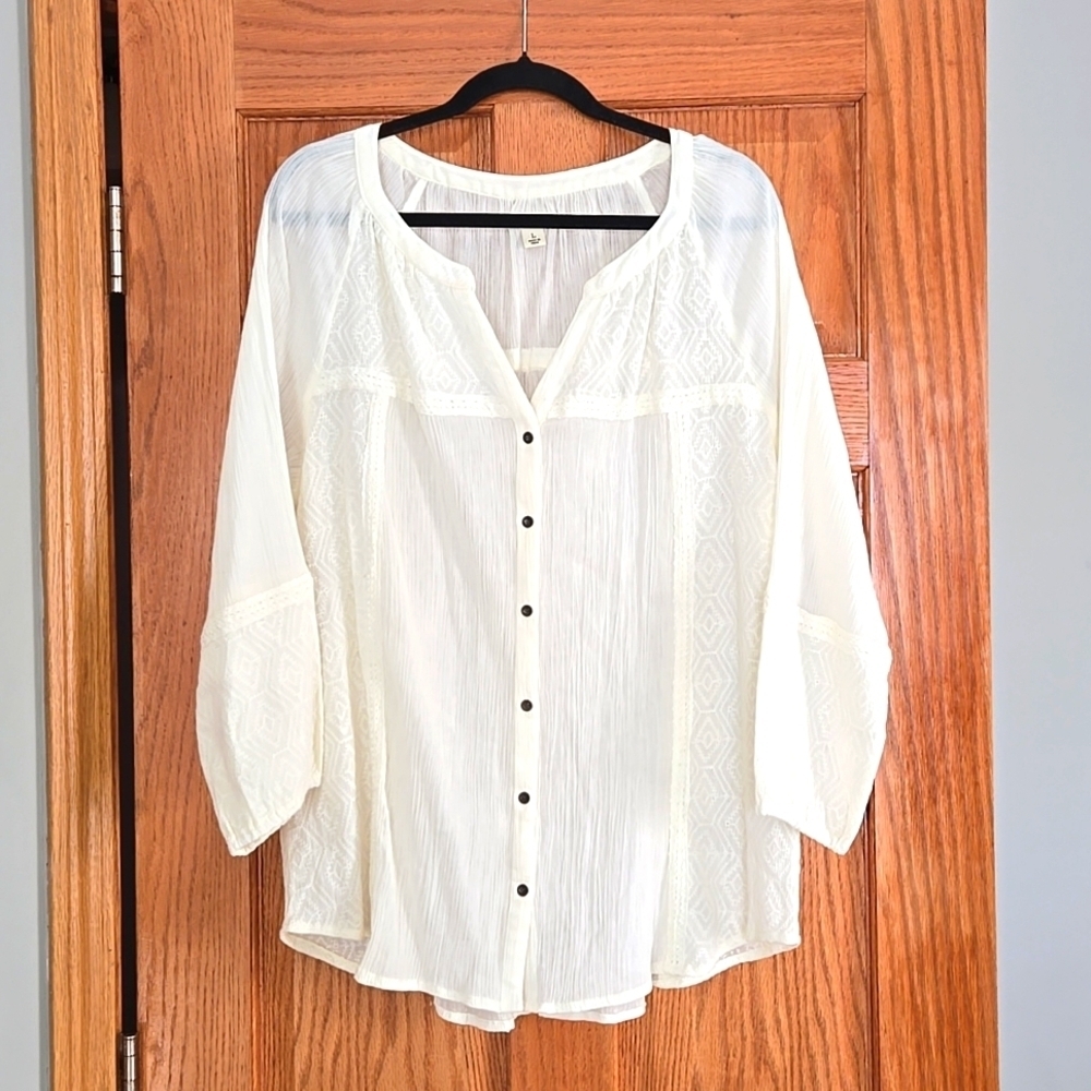Ruffhewn 100% Cotton top size LARGE